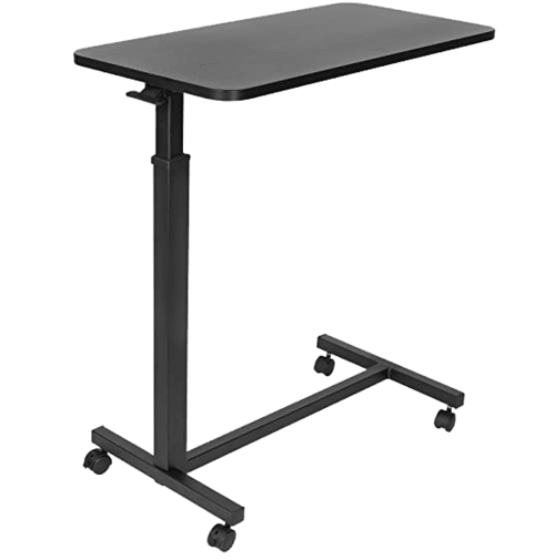 Medical Adjustable Overbed Bedside Table With Wheels (Hospital And Home  Use), Overbed Table Nearby
