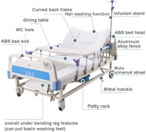 patient bed with toilet NHB1